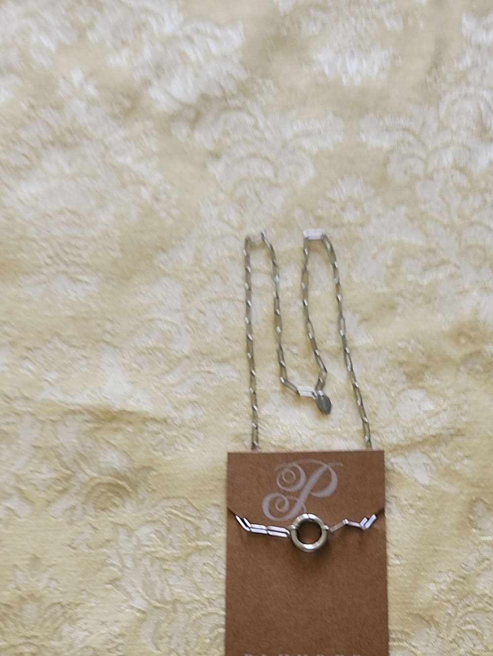 Silver Spring-loaded Paperclip Pendent! - Picture 2 of 3